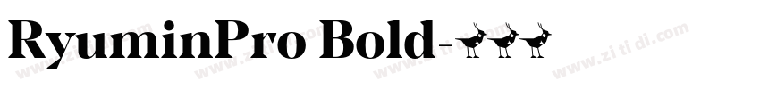 RyuminPro Bold字体转换